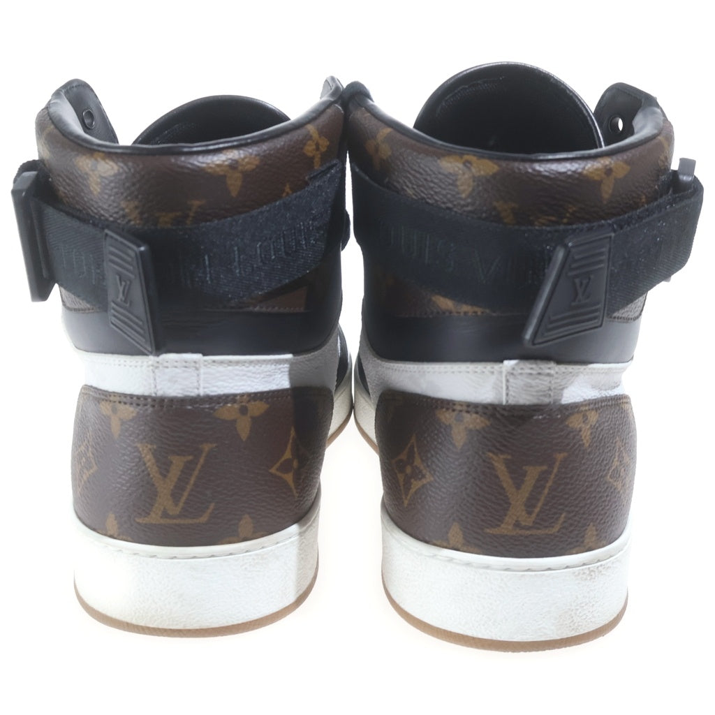 LOUIS VUITTON(ルイヴィトン) RIVOLI TRAINER BOOT SNEAKERS リヴォリライン モノグラム レザー ハイカット スニーカー #9 1/2 ブラック/ホワイト/ブラウン 1A44VS