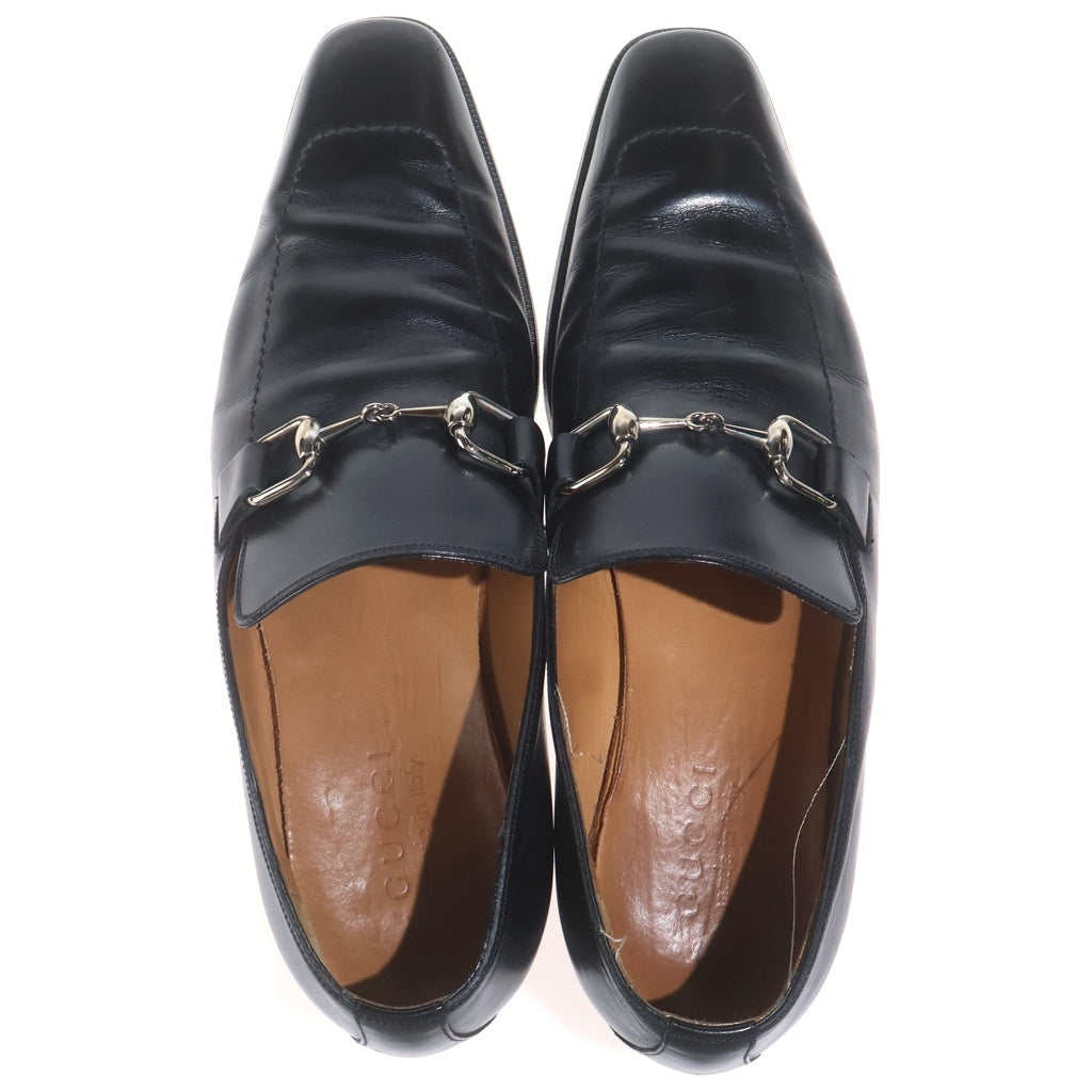 GUCCI(グッチ) ホースビット レザー ローカットシューズ ローファー ブラック 204396