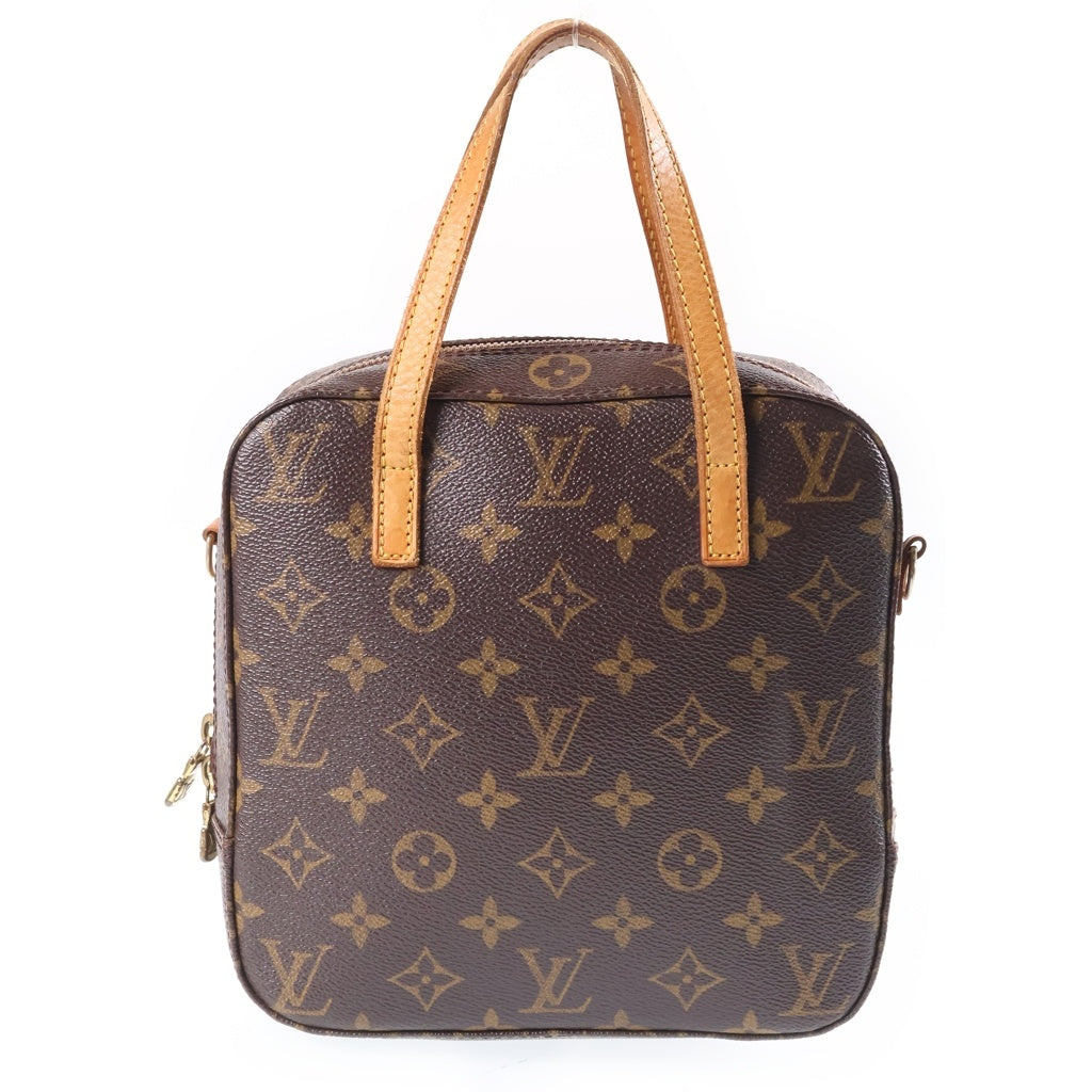 LOUIS VUITTON(ルイヴィトン) モノグラム スポンティーニ 2WAYハンドバッグ ショルダーバッグ ブラウン PVCレザー M47500 ゴールド金具 レディース