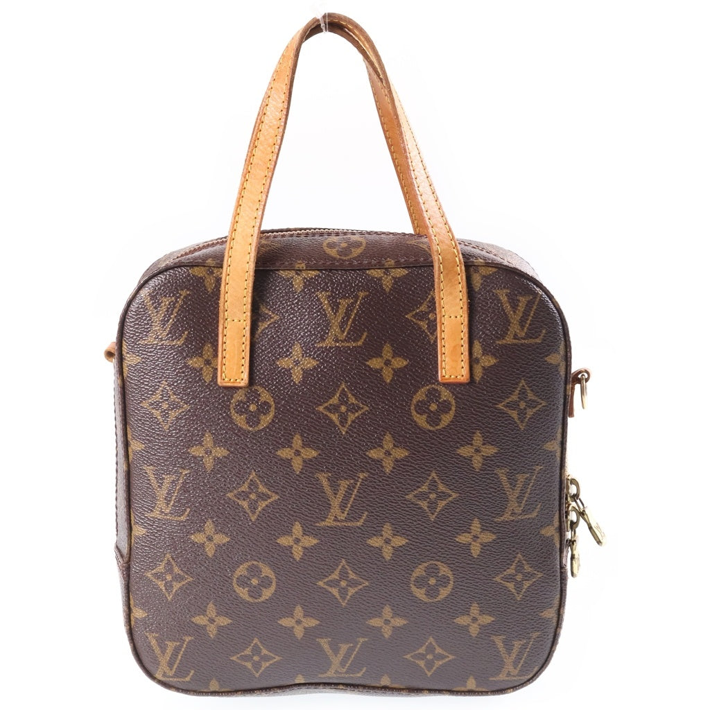 LOUIS VUITTON(ルイヴィトン) モノグラム スポンティーニ 2WAYハンドバッグ ショルダーバッグ ブラウン PVCレザー M47500 ゴールド金具 レディース