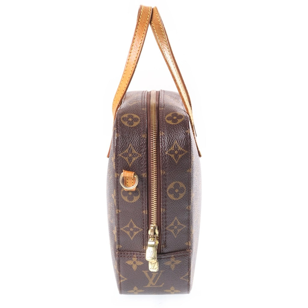 LOUIS VUITTON(ルイヴィトン) モノグラム スポンティーニ 2WAYハンドバッグ ショルダーバッグ ブラウン PVCレザー M47500 ゴールド金具 レディース