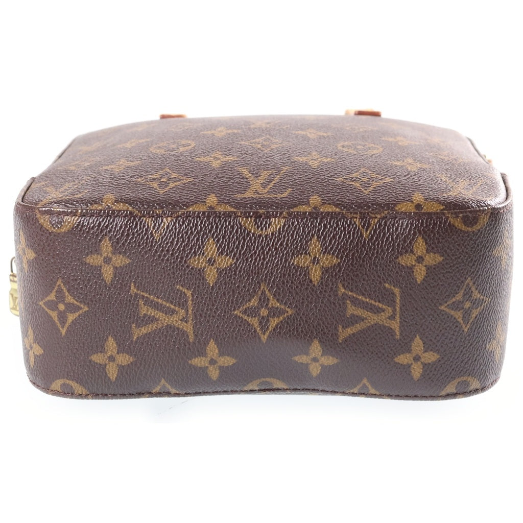 LOUIS VUITTON(ルイヴィトン) モノグラム スポンティーニ 2WAYハンドバッグ ショルダーバッグ ブラウン PVCレザー M47500 ゴールド金具 レディース