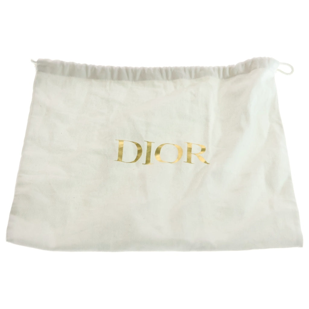 Christian Dior(クリスチャンディオール) サドルバッグ ミニ ハンドバッグ ブラック レザー ゴールド金具 レディース