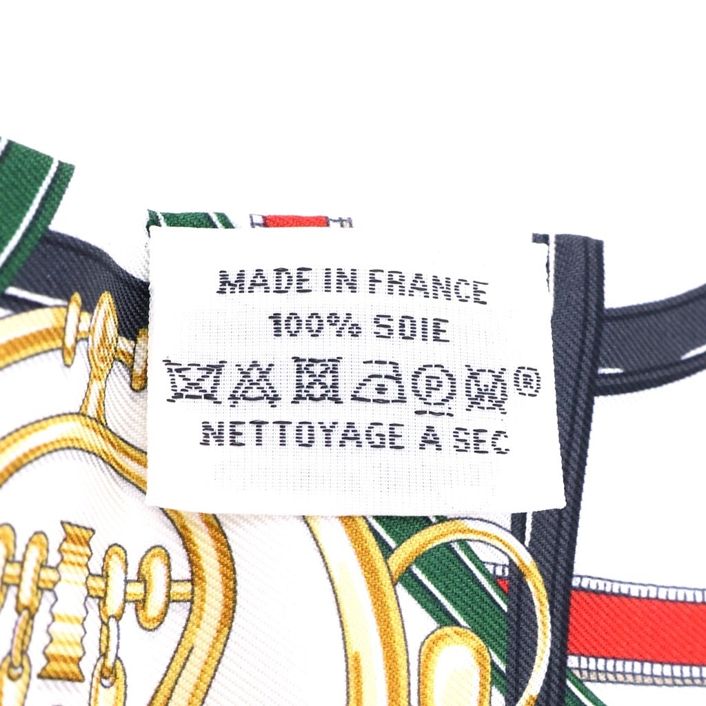 HERMES(エルメス) ツイリー シルクスカーフ 伝説のハーネス ホワイト マルチカラー レディース