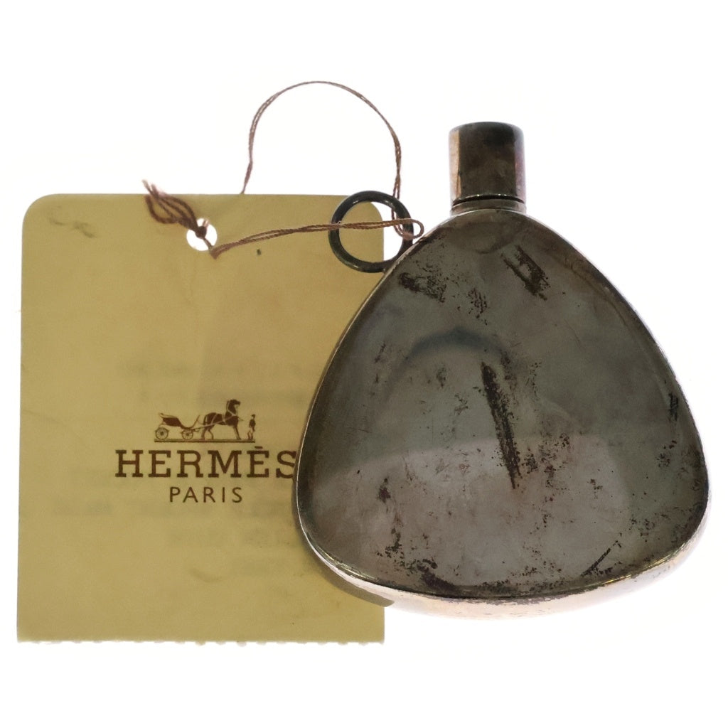 HERMES(エルメス) パフュームボトル スキットル ネックレス シルバー/オレンジ