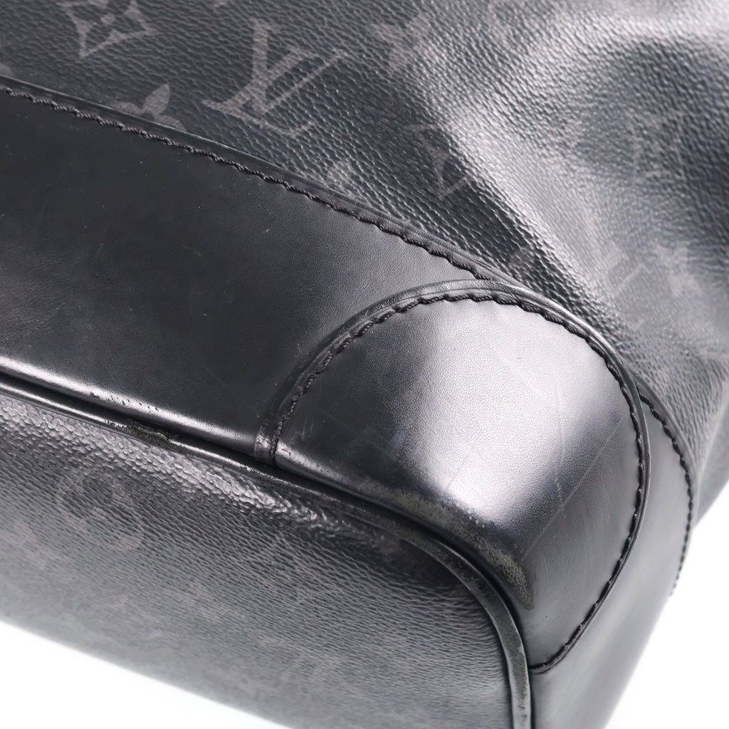 LOUIS VUITTON(ルイヴィトン) モノグラムエクリプス スティーマー リュックサック バックパック ブラック レザー×PVC M44052 シルバー金具