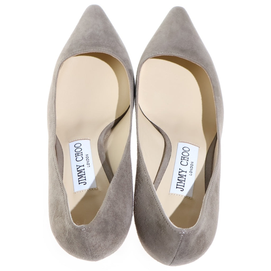 JIMMY CHOO(ジミーチュウ) スエード パンプス ハイヒール シューズ グレー レディース