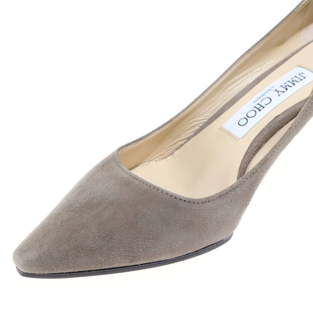 JIMMY CHOO(ジミーチュウ) スエード パンプス ハイヒール シューズ グレー レディース