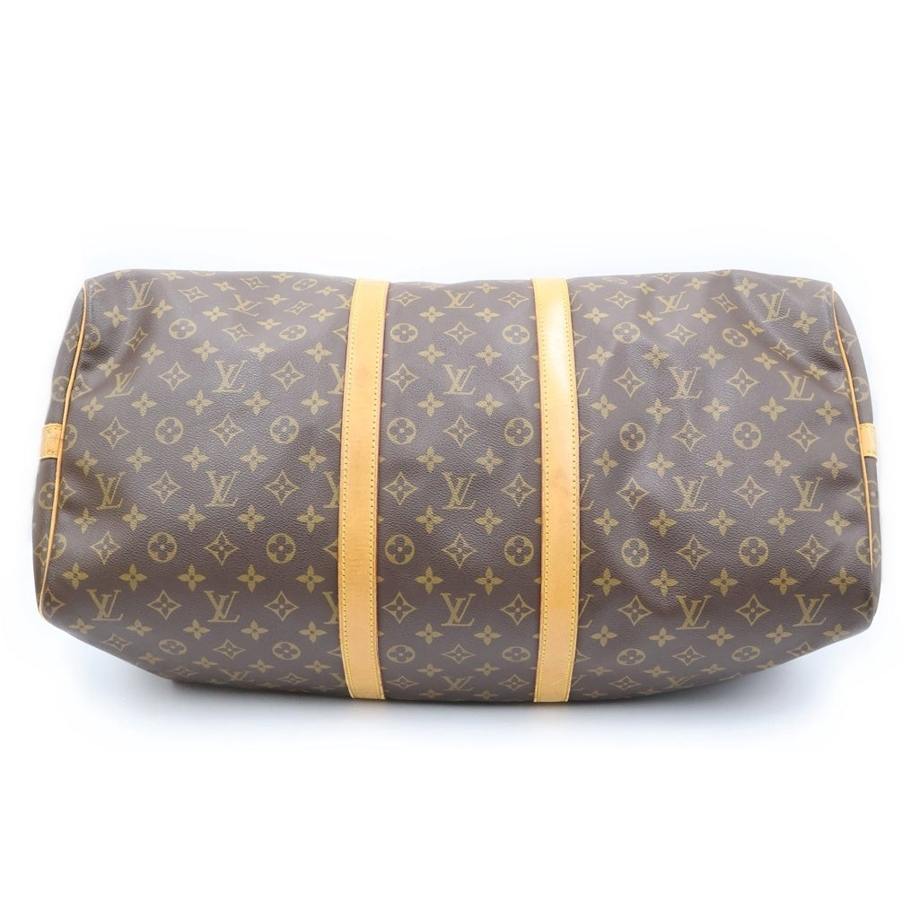 LOUIS VUITTON(ルイヴィトン) キーポル バンドリエール55 モノグラム PVC レザー 2WAY ハンド ショルダーバッグ ブラウン M41414 レディース