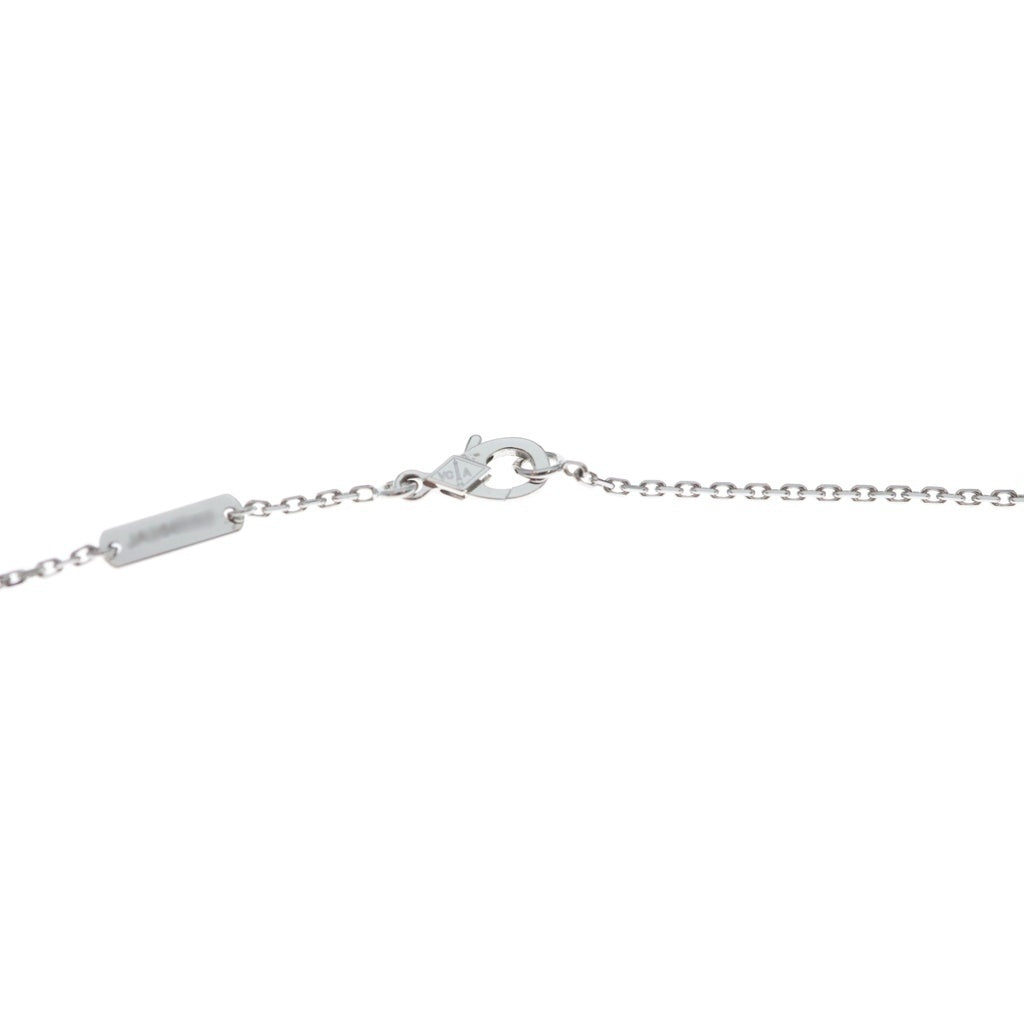 Van Cleef & Arpels(ヴァンクリーフアンドアーペル) ヴィンテージアルハンブラ マザーオブパール ネックレス K18WG ホワイトゴールド VCARF48700 レディース