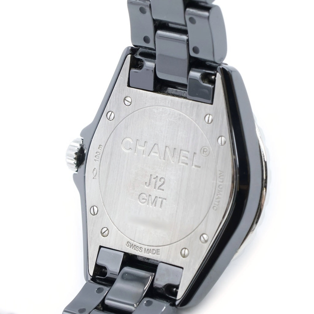 CHANEL(シャネル) J12 GMT デイト 黒文字盤 CE/AT ブラックセラミック オートマ 自動巻き 腕時計 H3102