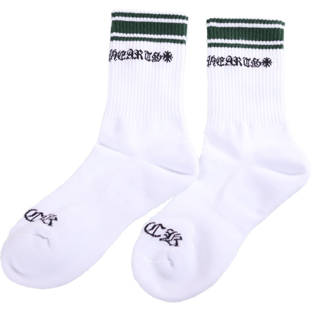 CHROME HEARTS(クロムハーツ) BORDER SOCKS ボーダーソックス 靴下 ブラック/グリーン