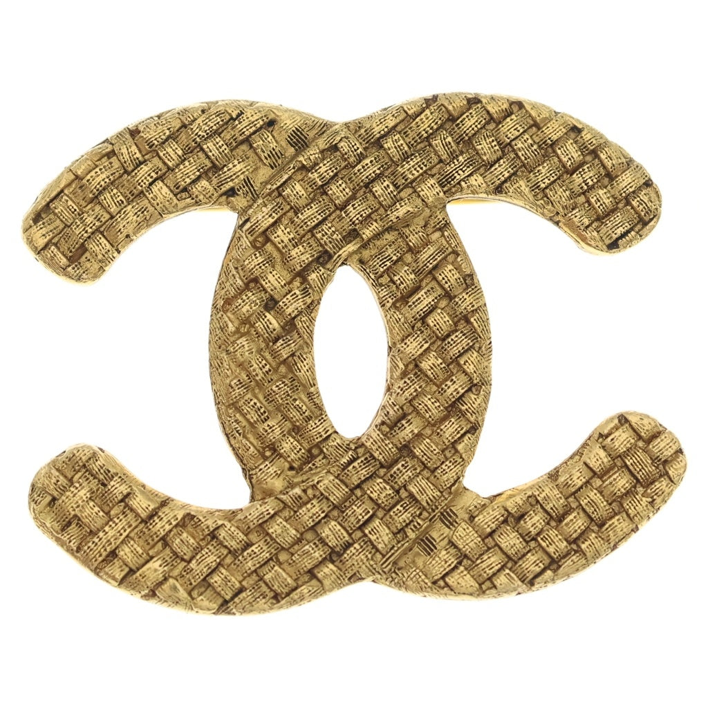 CHANEL(シャネル) ココマーク ブローチ メッシュ ゴールド レディース
