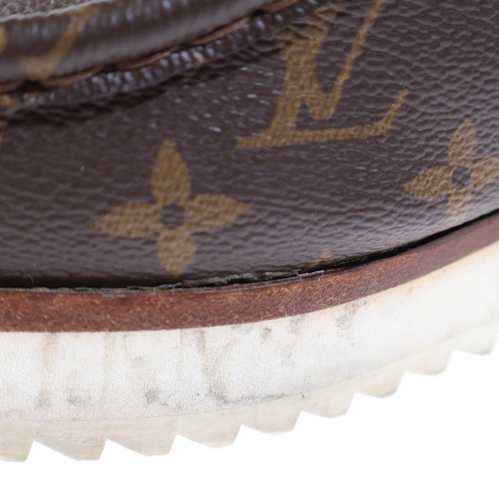 LOUIS VUITTON(ルイヴィトン) ×NIGO LVモッズ・ライン アンクルブーツ モノグラム キャンバス レザー チャッカブーツ ハイカットシューズ #6 1/2 ブラウン/ホワイト 1A81E8