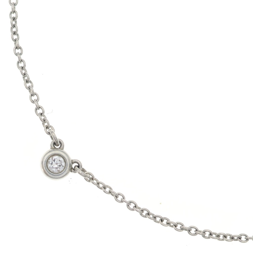 TIFFANY & Co.(ティファニー) バイザヤード ダイヤ ネックレス ペンダント チェーン シルバー 925 レディース