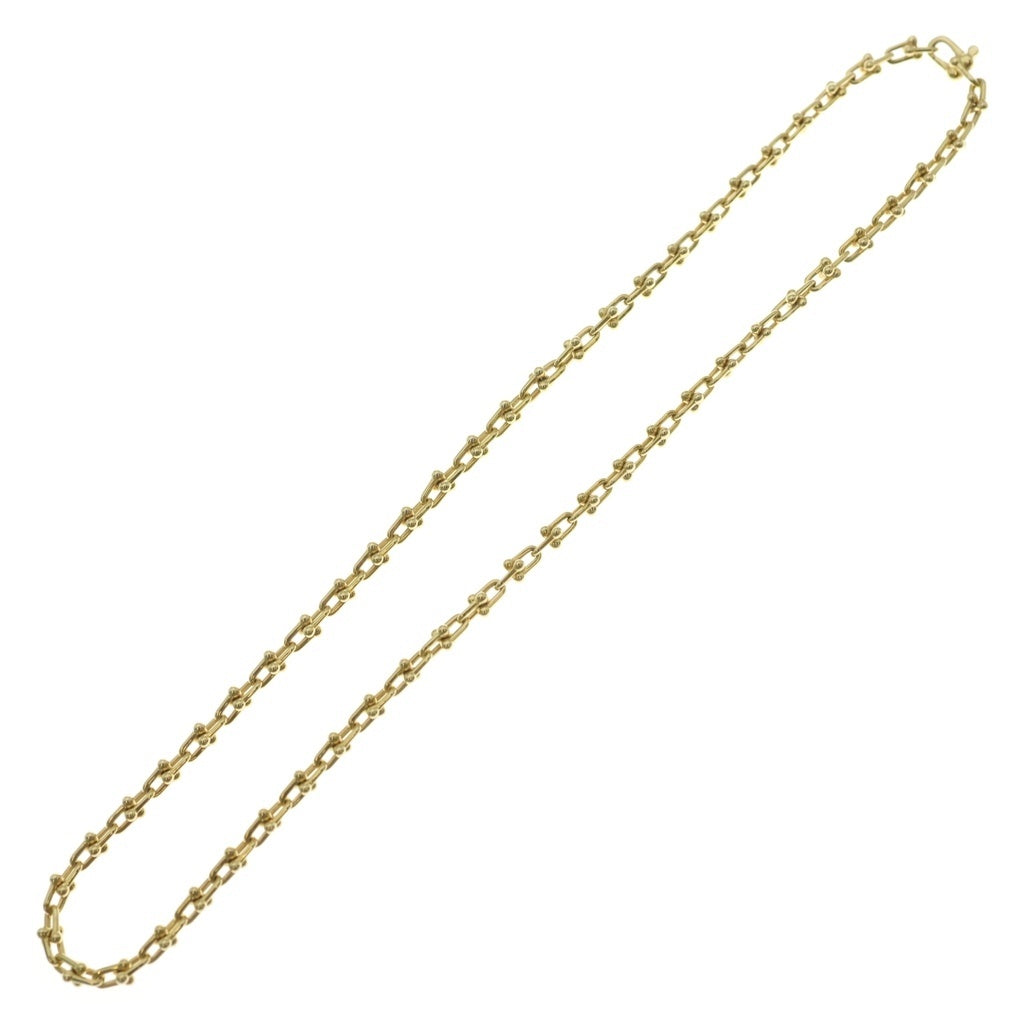 TIFFANY & Co.(ティファニー) ハードウェア マイクロリンク ネックレス Au750 K18 イエローゴールド レディース