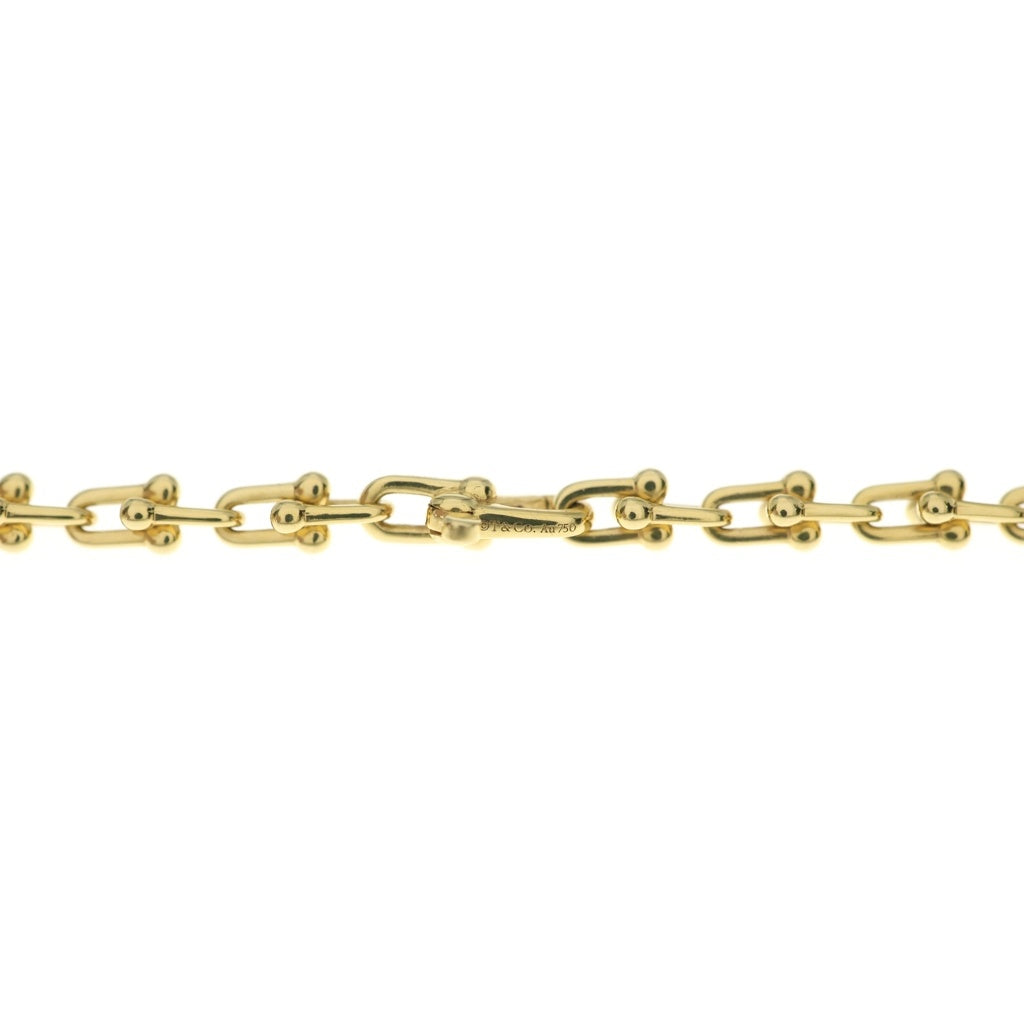 TIFFANY & Co.(ティファニー) ハードウェア マイクロリンク ネックレス Au750 K18 イエローゴールド レディース