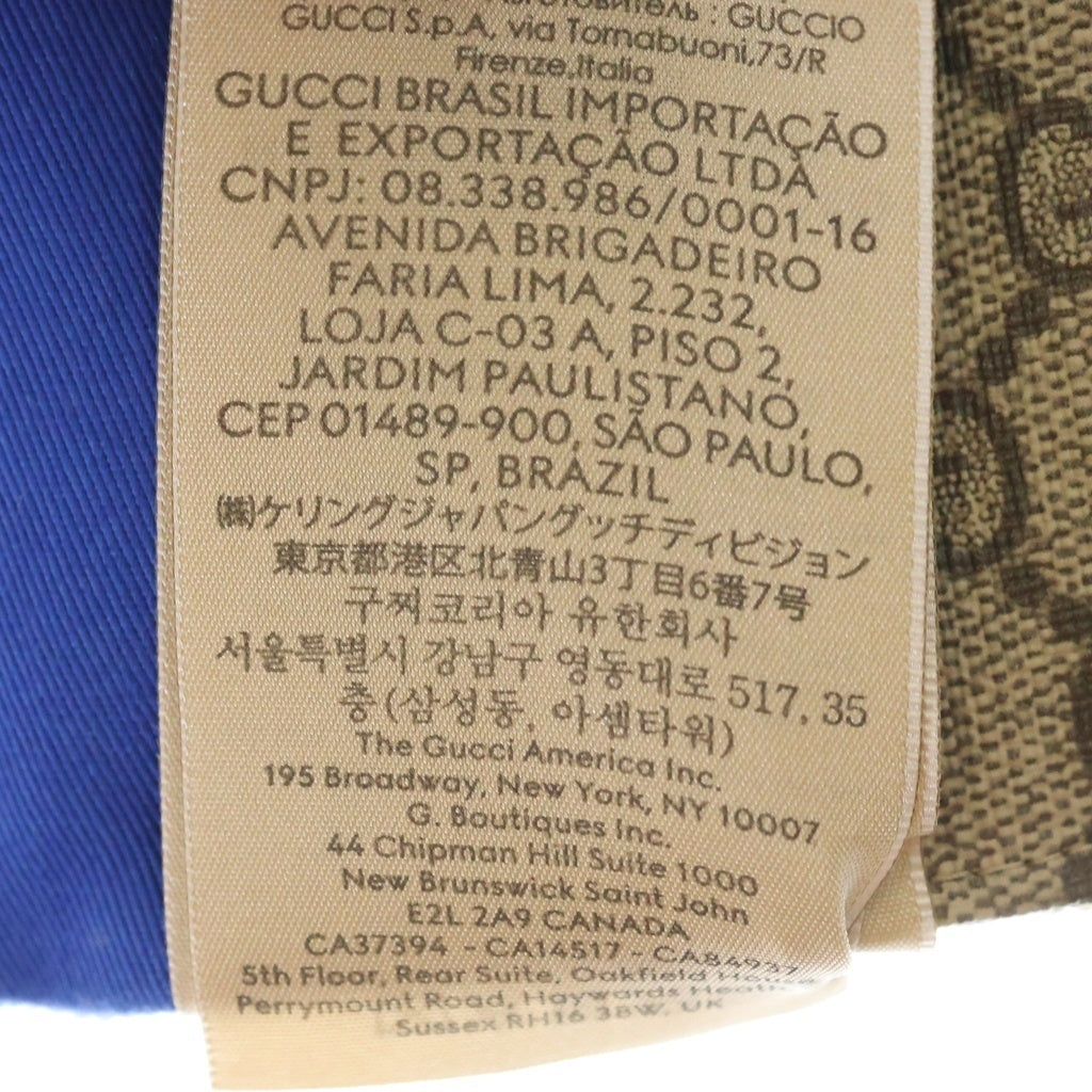 GUCCI(グッチ) GUCCI×adidas グッチ×アディダス GGスプリーム ダブルバイザーキャップ ブルー×ベージュ #M 719406 レディース