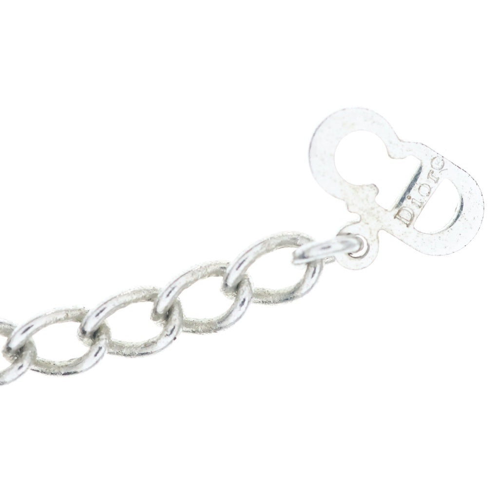 Christian Dior(クリスチャンディオール) ハート南京錠 パドロック ネックレス ペンダント チェーン シルバー