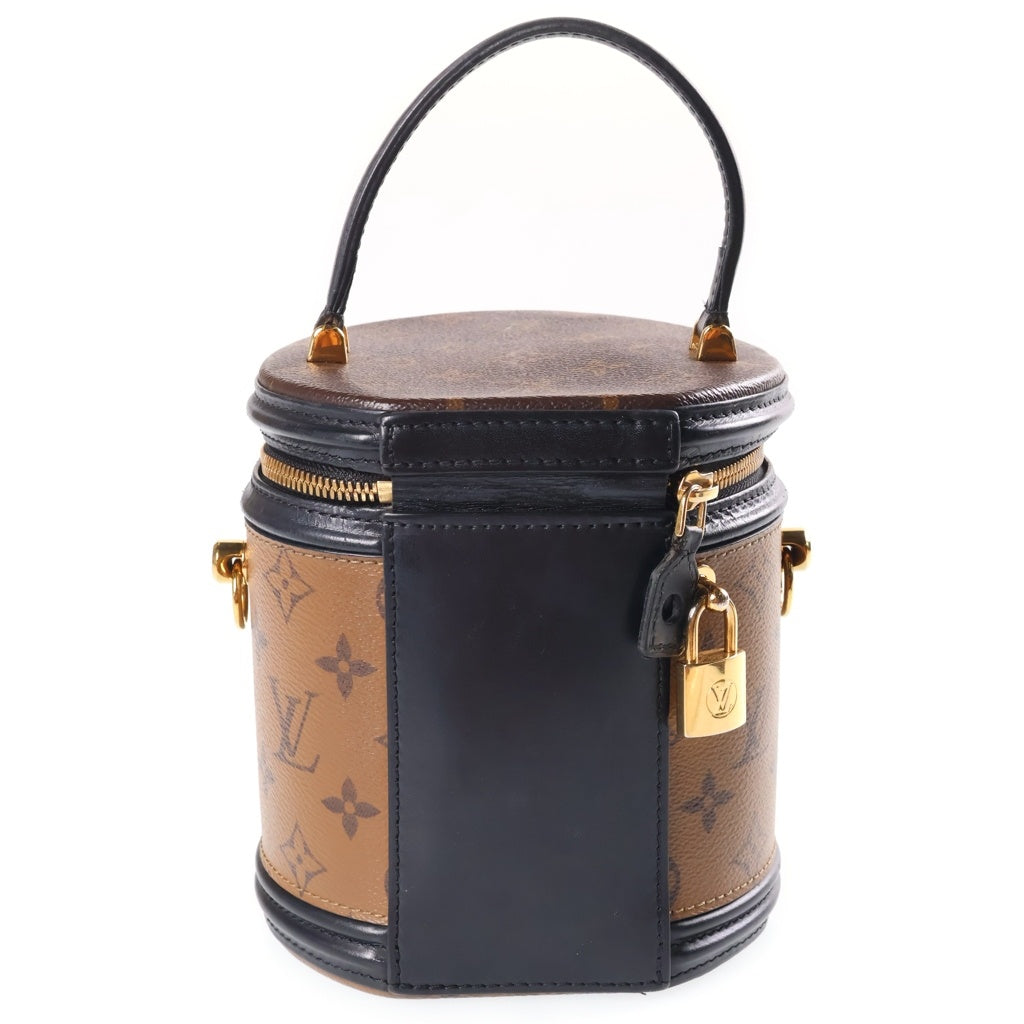 LOUIS VUITTON(ルイヴィトン) モノグラム リバース カンヌ バニティ ハンドバック 2wayショルダー PVCレザー ブラウン M43986 レディース
