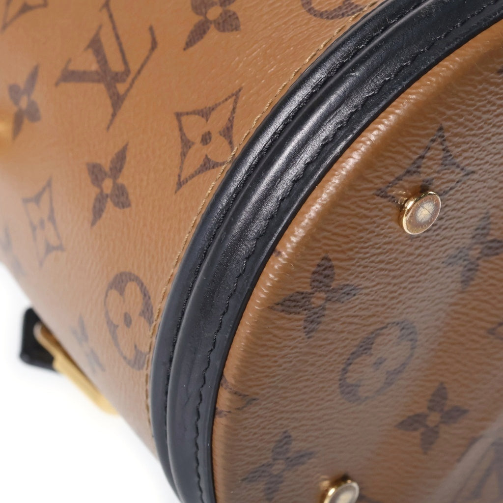 LOUIS VUITTON(ルイヴィトン) モノグラム リバース カンヌ バニティ ハンドバック 2wayショルダー PVCレザー ブラウン M43986 レディース