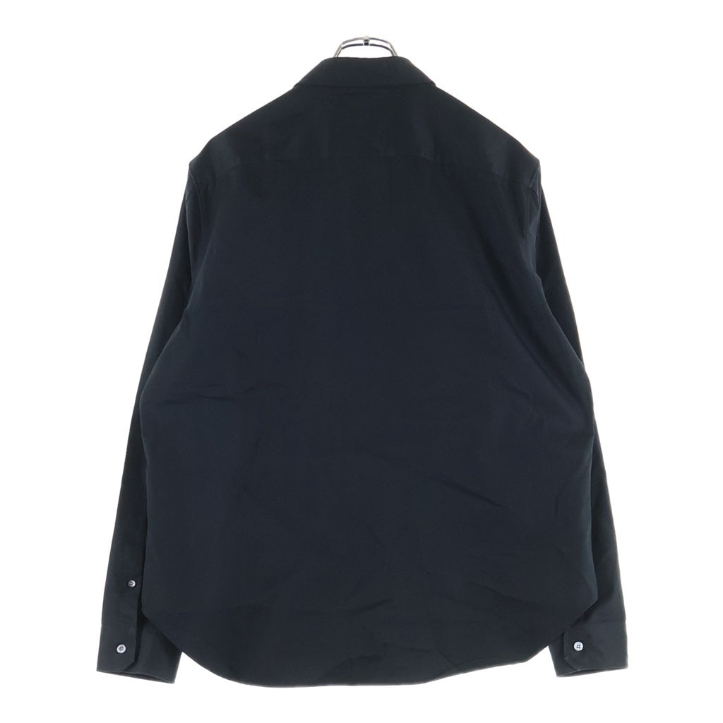 LOEWE(ロエベ) Anagram Pocket Shirt アナグラム ポケット付き長袖シャツ ロゴ刺繍 コットン ブラック H526Y05X82