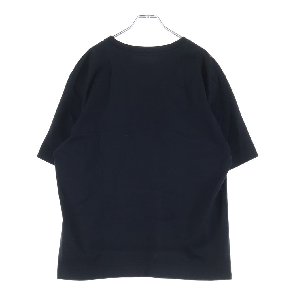 FENDI(フェンディ) 24SS Logo Embroidery S/S Tee ロゴ刺繍 ステッチデザイン 半袖Tシャツ カットソー コットン ブラック FY0936 AR6Z