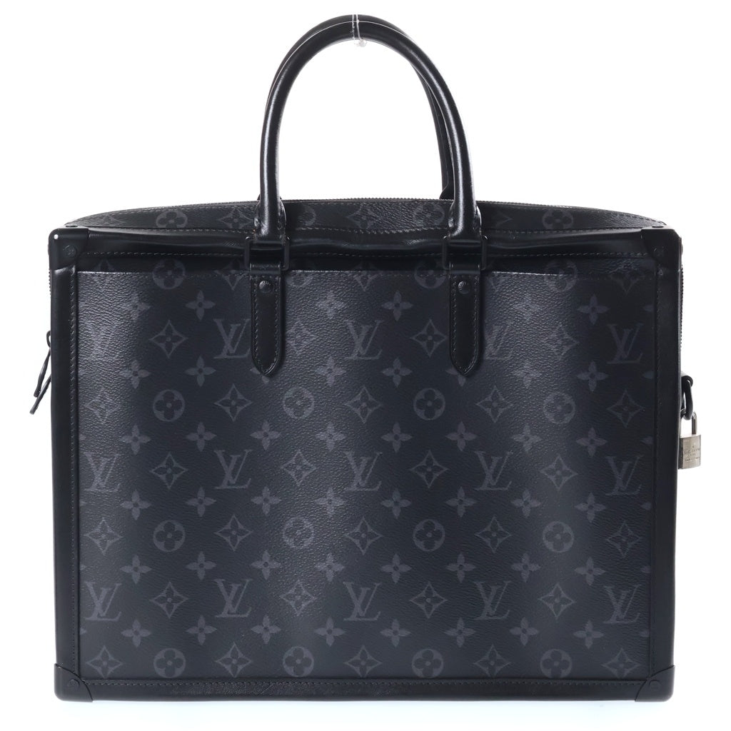 LOUIS VUITTON(ルイヴィトン) モノグラムエクリプス ソフトトランク ブリーフケース ハンドバッグ ショルダーバッグ 2WAY ブラック PVC×レザー M44952