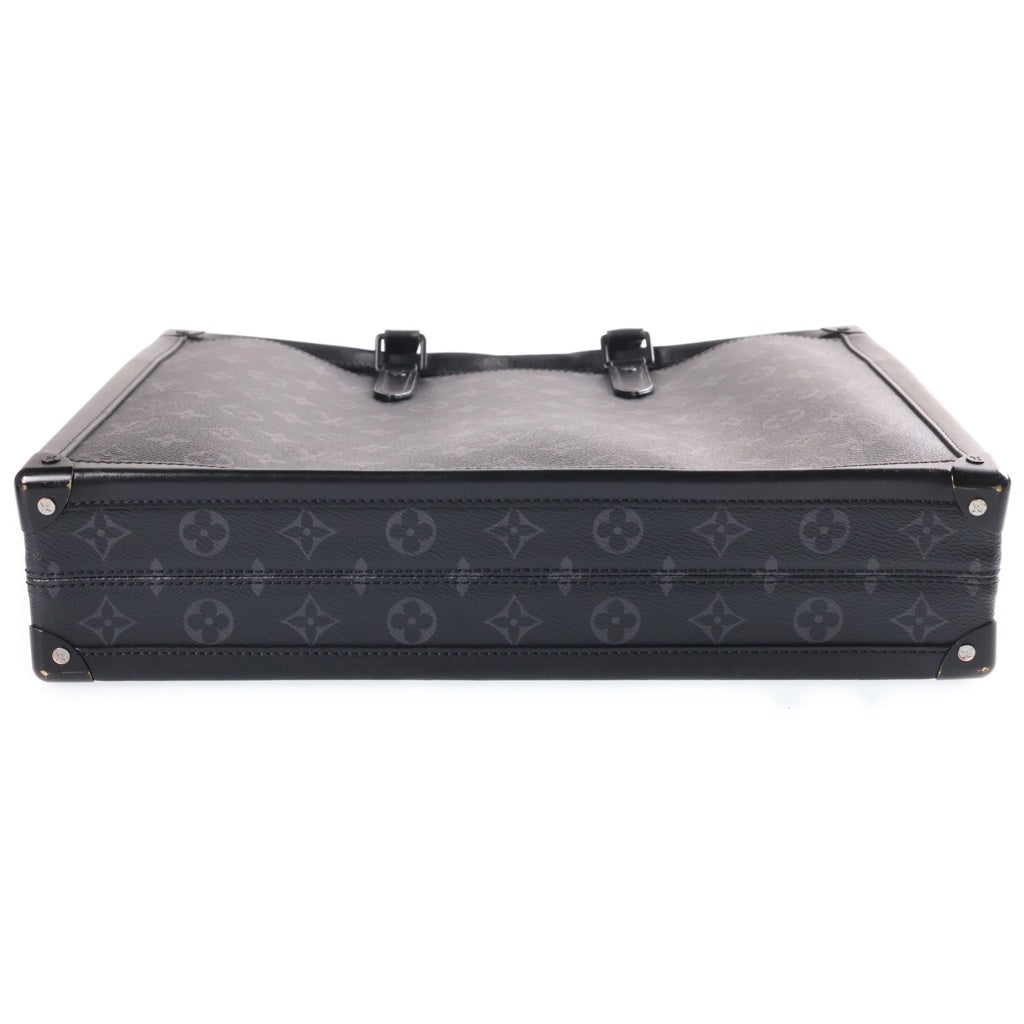 LOUIS VUITTON(ルイヴィトン) モノグラムエクリプス ソフトトランク ブリーフケース ハンドバッグ ショルダーバッグ 2WAY ブラック PVC×レザー M44952