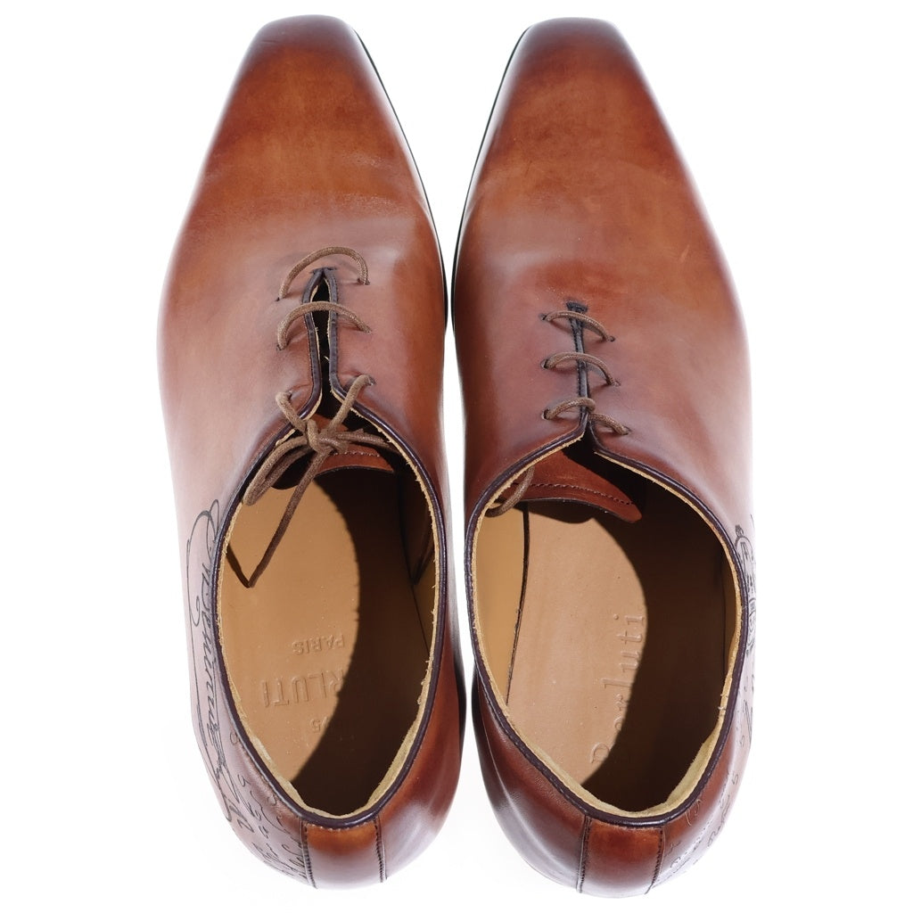Berluti(ベルルッティ) アレッサンドロ カリグラフィ オックスフォード ドレスシューズ 革靴 レザー ブラウン