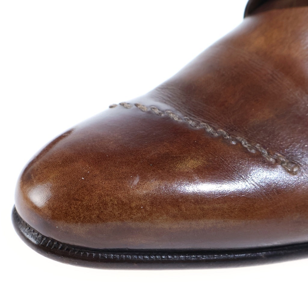 Berluti(ベルルッティ) ガレ ドレスシューズ パティーヌ レザー 革靴 ステッチ ブラウン 1575