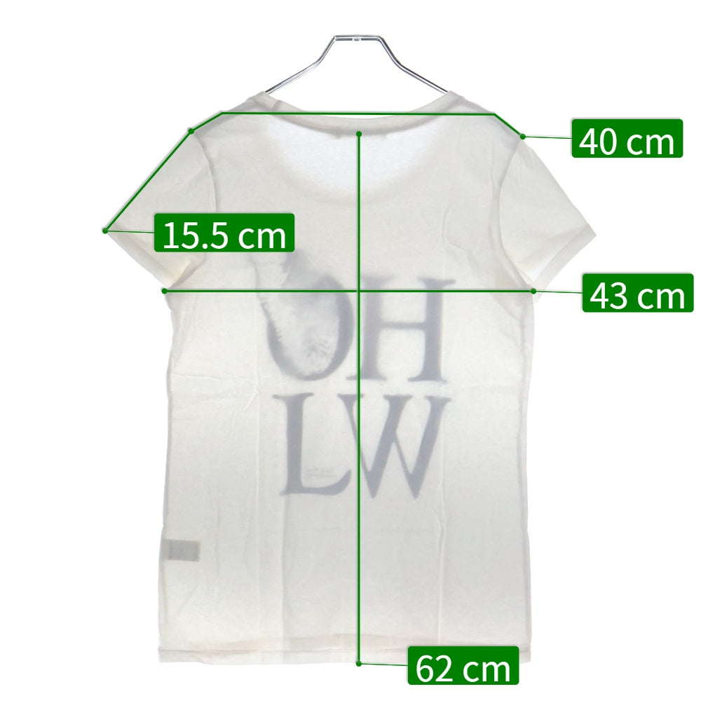 UNDERCOVER(アンダーカバー) HOWL フロントウルフ ロゴプリント クルーネック半袖Tシャツ カットソー ホワイト