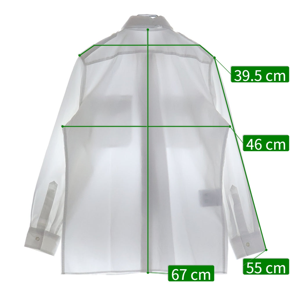 PRADA(プラダ) 24SS ネクタイ付き ロングスリーブ 長袖シャツ ホワイト DNA91Q S000 1XV2 レディース