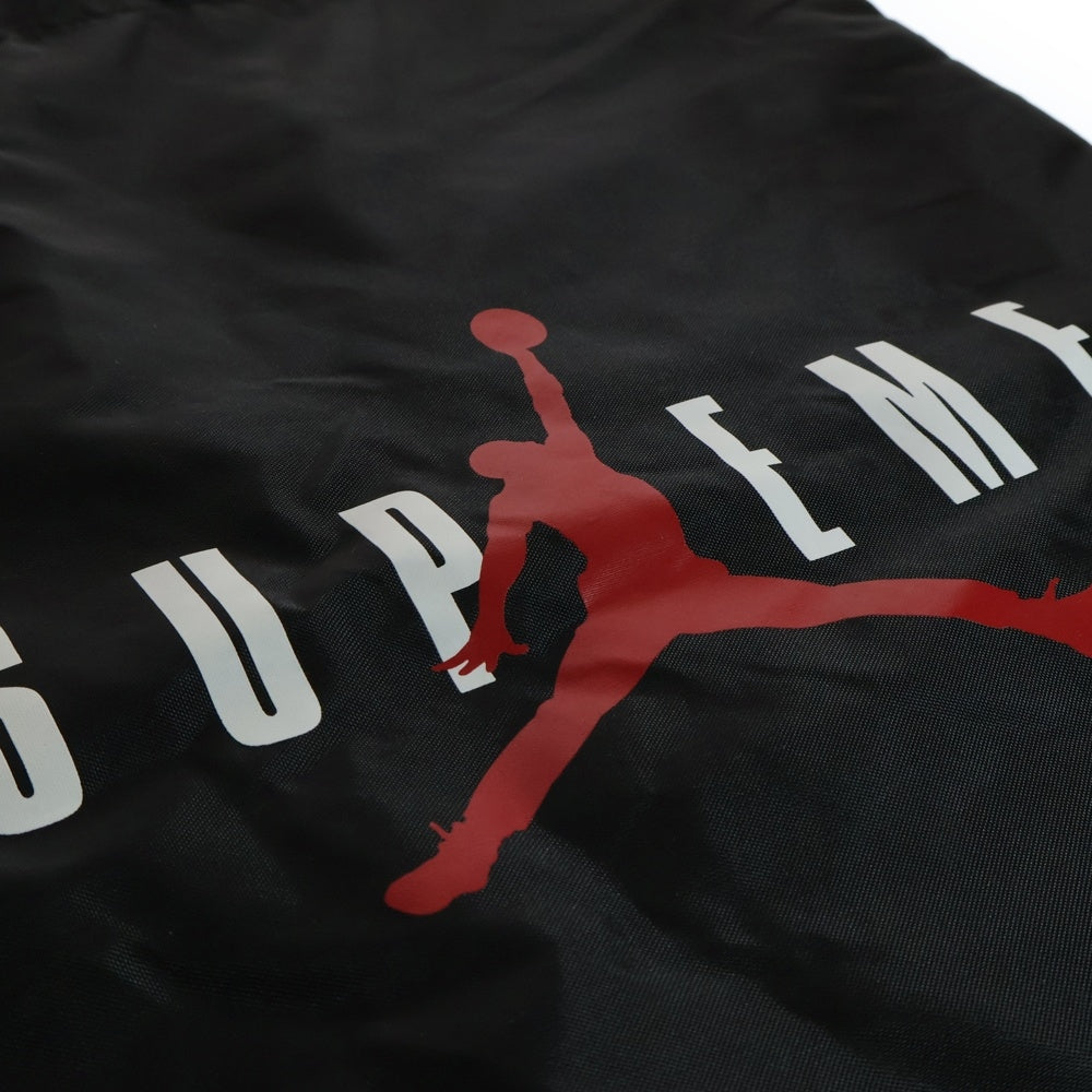 SUPREME(シュプリーム) 24AW ×Jordan Drawstring Bag ジョーダン ドローストリング バッグ ナップサック ブラック