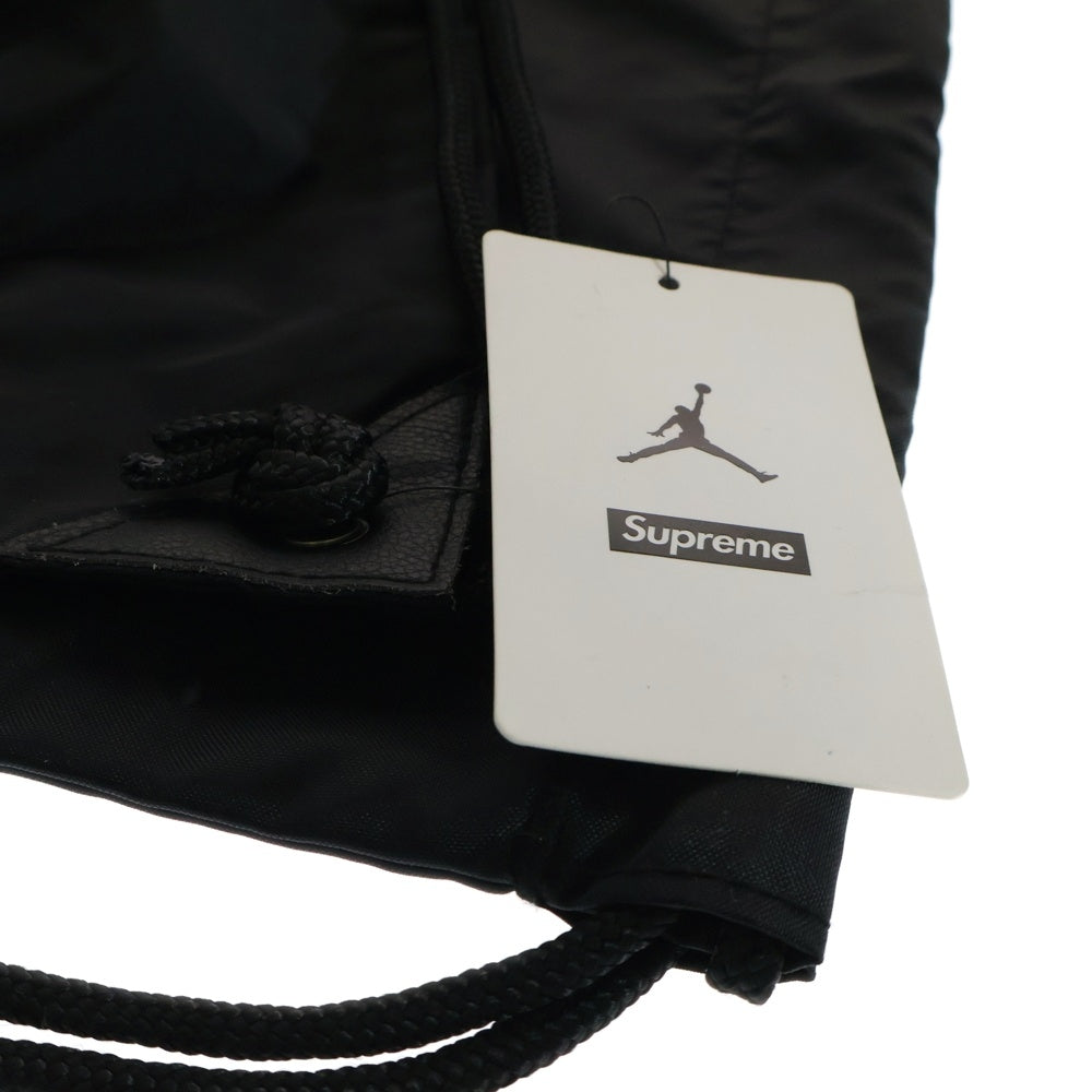 SUPREME(シュプリーム) 24AW ×Jordan Drawstring Bag ジョーダン ドローストリング バッグ ナップサック ブラック