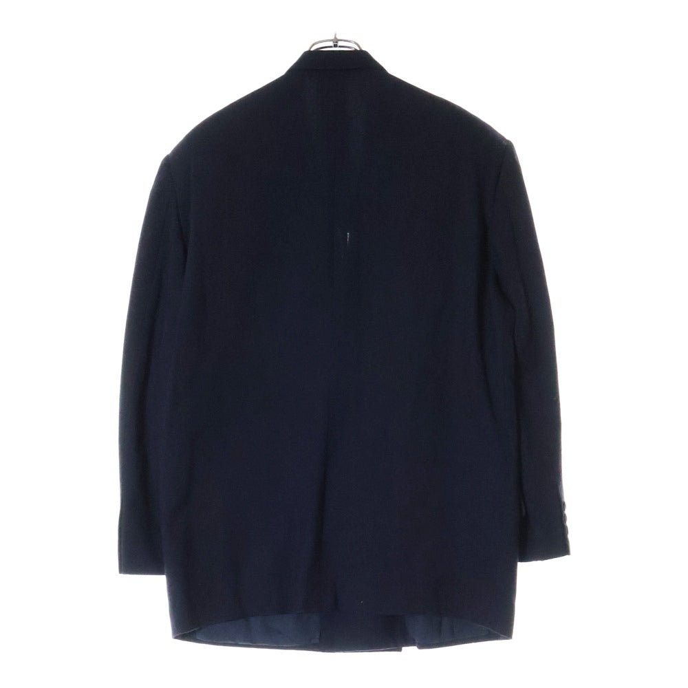 COMME des GARCONS HOMME(コムデギャルソンオム) 91AW ピークドラペル1B ダブルブレスト ジャケット スラックス パンツ セットアップ スーツ ネイビー HJ-02009S