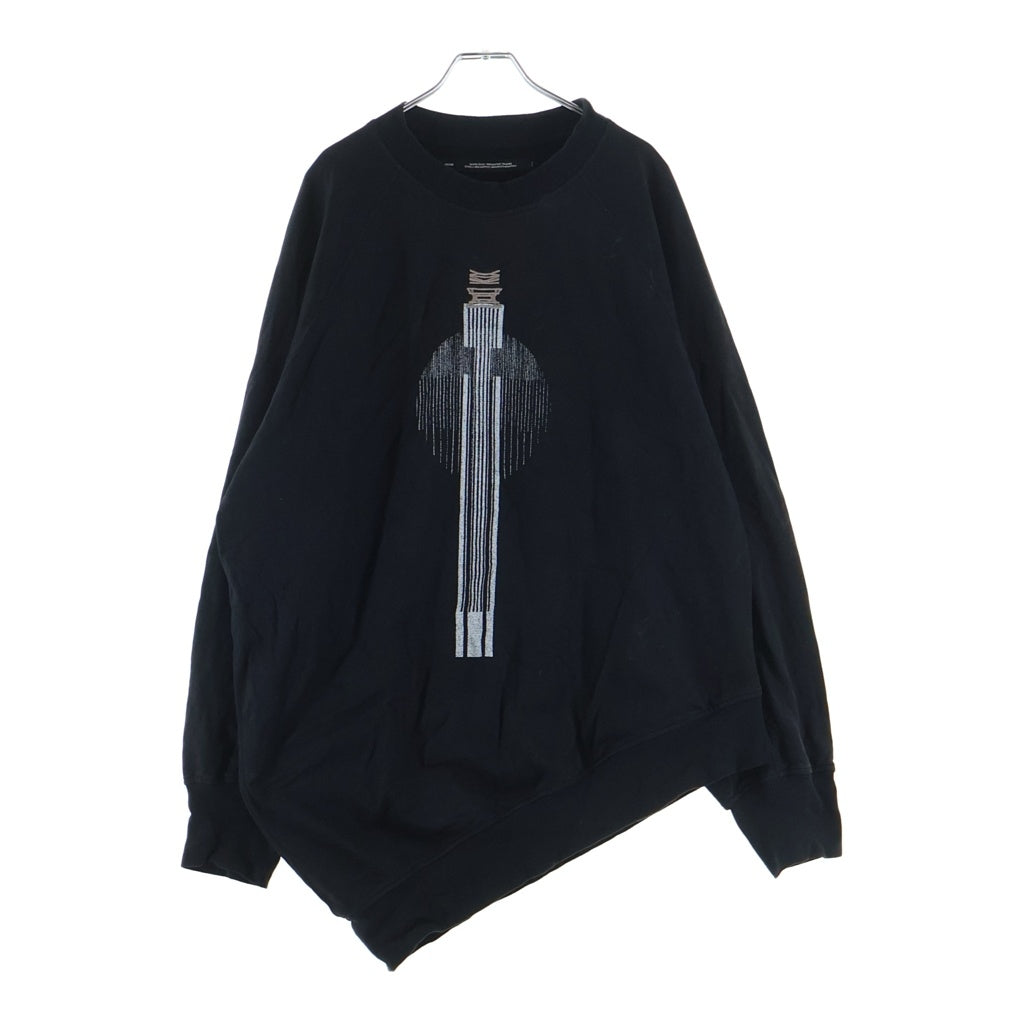 JULIUS(ユリウス) 21AW フロントプリント スウェット ブラック