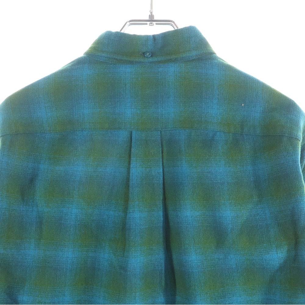 PENDLETON(ペンドルトン) 50S VINTAGE CHECK WOOL L/S SHIRT オンブレチェック ウール 長袖シャツ グリーン/ブルー