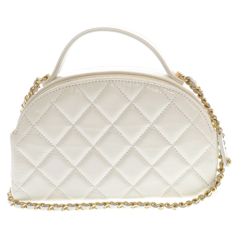 CHANEL(シャネル) ミニマトラッセ ココマーク 2WAYチェーンショルダーバッグ ハンドバッグ ホワイト