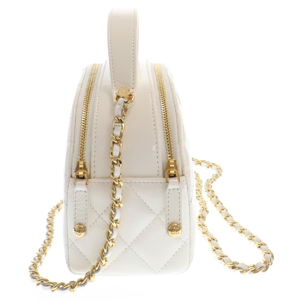 CHANEL(シャネル) ミニマトラッセ ココマーク 2WAYチェーンショルダーバッグ ハンドバッグ ホワイト