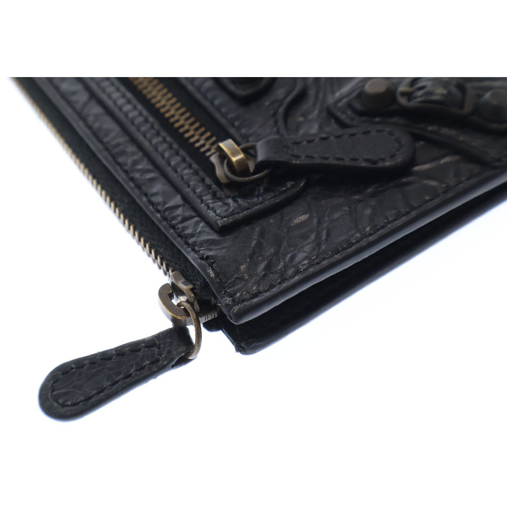 BALENCIAGA(バレンシアガ) Le City Long ル シティ ロング コインケース 名刺入れ カードケース ブラック レザー 810607