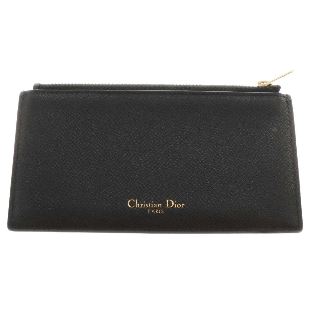 Christian Dior(クリスチャンディオール) サドル チェーンウォレット ショルダーバッグ ブラック レザー ゴールド金具