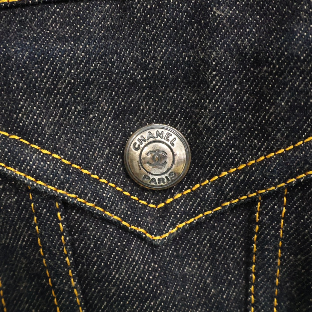 CHANEL(シャネル) ココマークボタン デニムジャケット ブルー レディース PO7416V05664