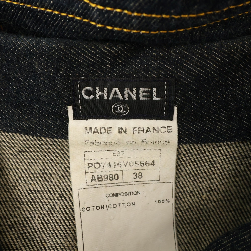 CHANEL(シャネル) ココマークボタン デニムジャケット ブルー レディース PO7416V05664