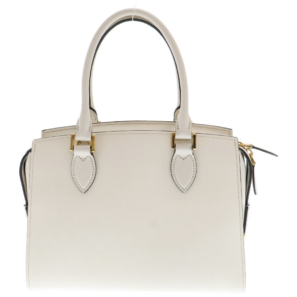 PRADA(プラダ) サフィアーノ 2WAY ハンドバッグ ショルダーバッグ ホワイト ゴールド金具 レザー 1BA164