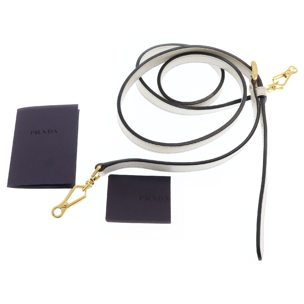 PRADA(プラダ) サフィアーノ 2WAY ハンドバッグ ショルダーバッグ ホワイト ゴールド金具 レザー 1BA164