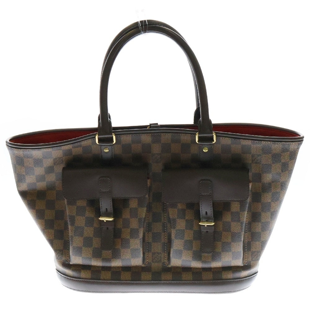LOUIS VUITTON(ルイヴィトン) ダミエ マノスクGM レザーハンドバッグ トートバッグ ブラウン N51120