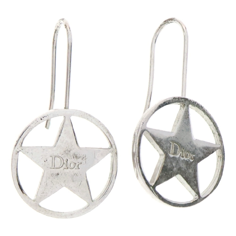 DIOR(ディオール) ロゴ スター サークル ピアス メタル シルバー アクセサリー