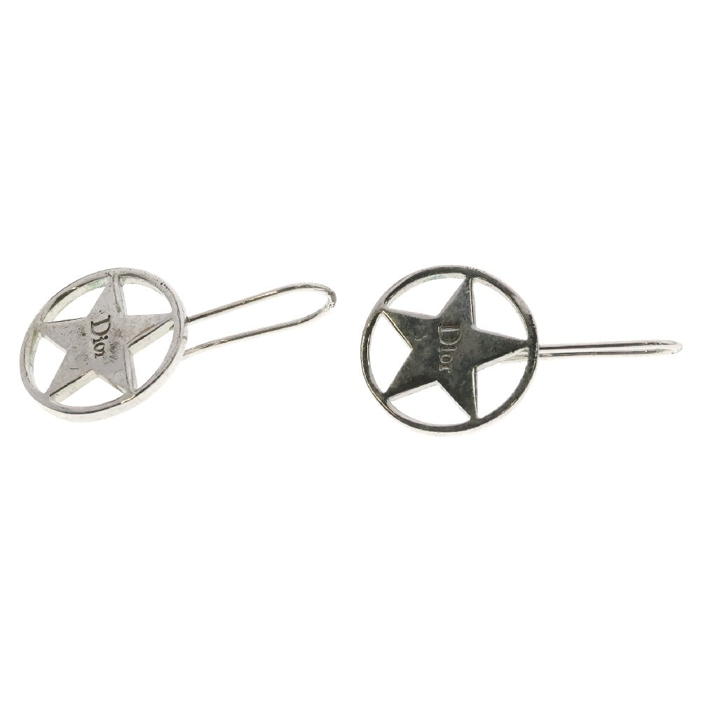 DIOR(ディオール) ロゴ スター サークル ピアス メタル シルバー アクセサリー