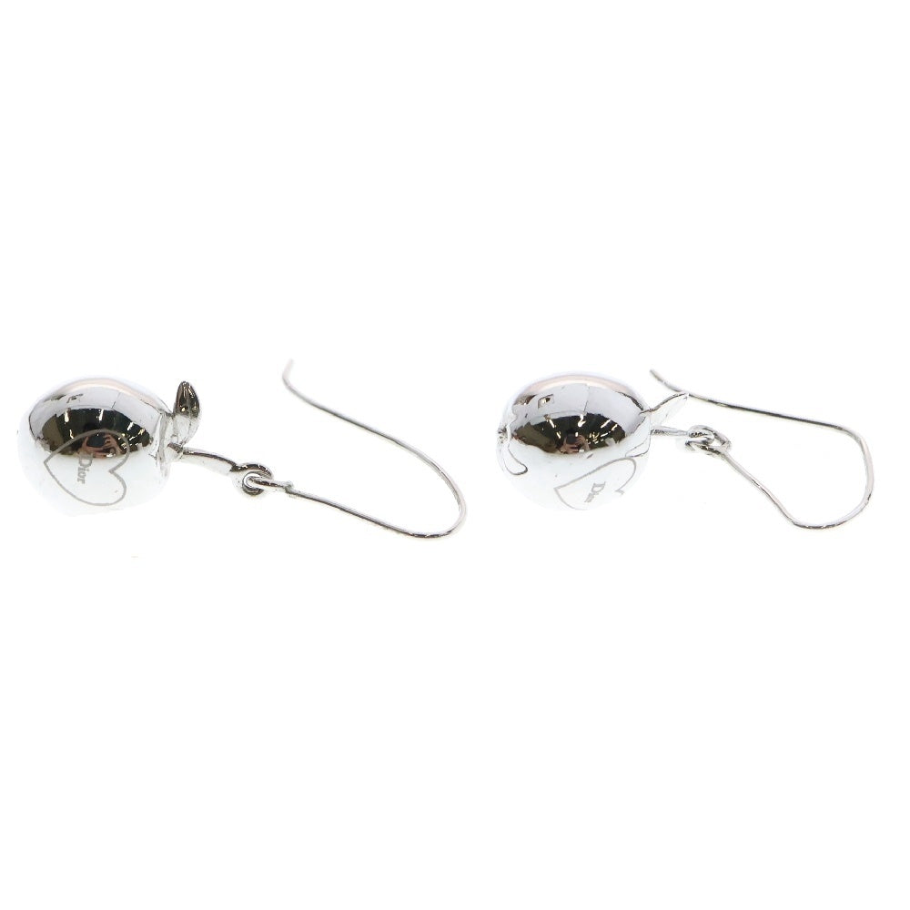 DIOR(ディオール) リンゴ ラインストーン ピアス メタル シルバー アクセサリー